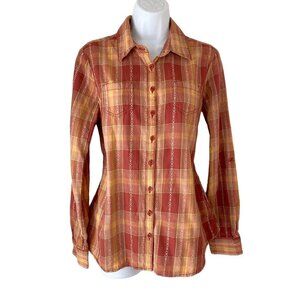 Adventura Organic Cotton Button Down Shirt Back Details M‎